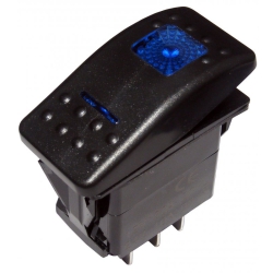 Przełącznik carling ON-ON 2-pozycje 7-pin 2 LED niebieski 12V